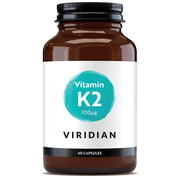 VIRIDIAN vitamīns K2 (MK-7) 100 µg - 60 kapsulas