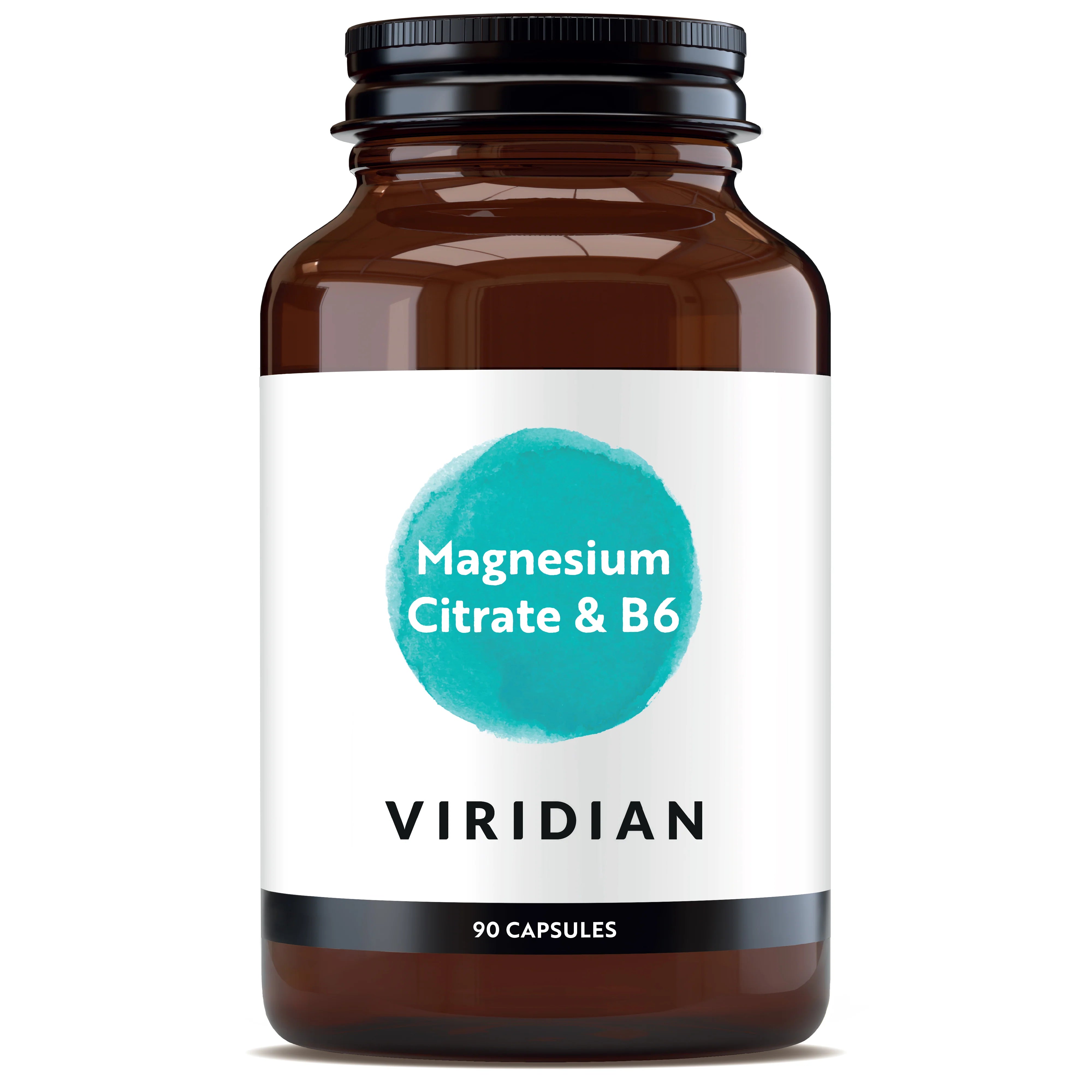 VIRIDIAN magnija citrāts + B6 vitamīns - 90 kapsulas
