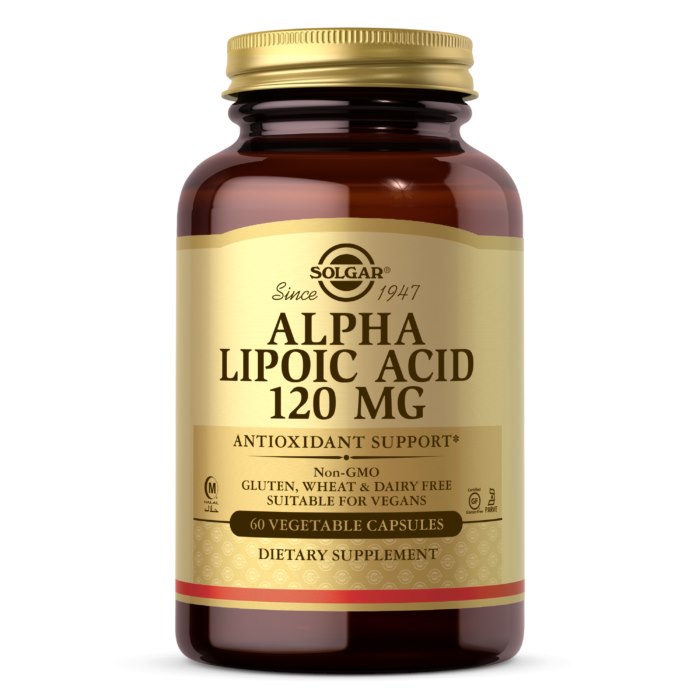 SOLGAR alfa liposkābe 120 mg – 60 kapsulas