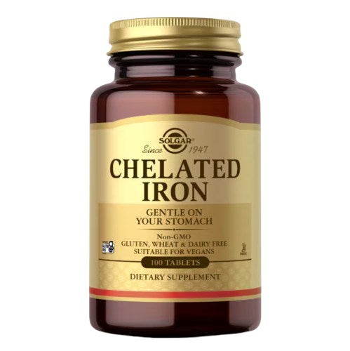 SOLGAR Chelated Iron Tablets (100 tabl.)