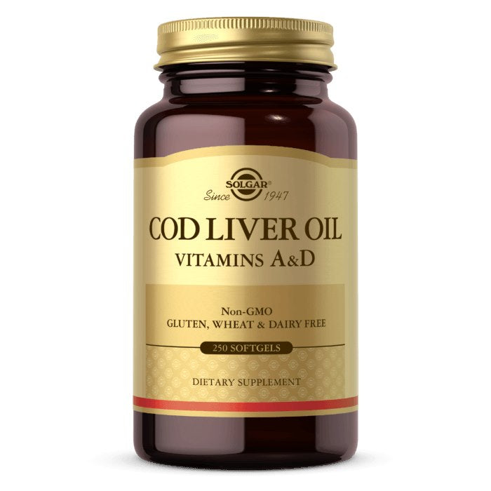 SOLGAR mencu aknu eļļa (A un D vitamīns) – 250 kapsulas