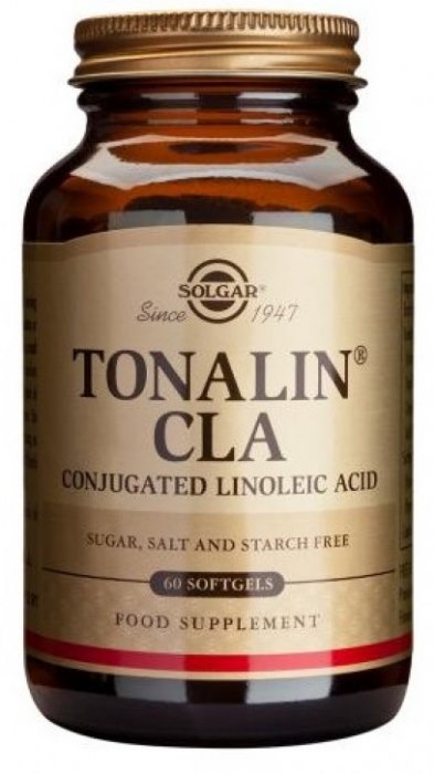 SOLGAR CLA - Tonalin 1300 mg (Sprzężony Kwas Linolowy) z oleju z Nasion Krokosza (60 kaps.)