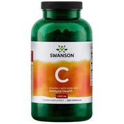 SWANSON C vitamīns ar mežrozīšu augļiem 1000 mg – 250 kapsulas