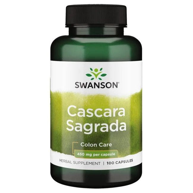 SWANSON Cascara Sagrada 450 mg - 100 kapsulas