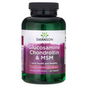 SWANSON glikozamīns, hondroitīns un MSM 500 mg – 120 tabletes