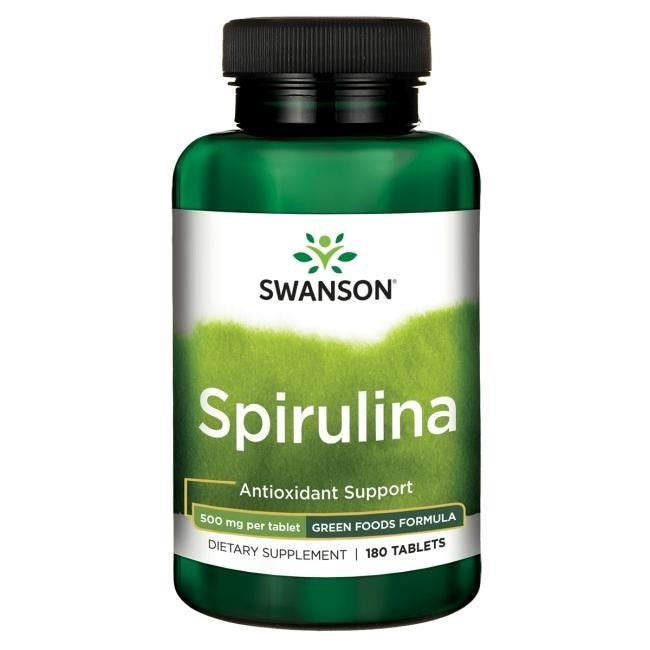 SWANSON Spirulina 500 mg – 180 tabletes