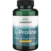 SWANSON L-prolīns 500 mg – 100 kapsulas