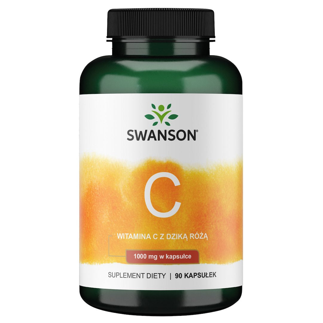 SWANSON Witamina C 1000 + dzika róża (90 kaps.)