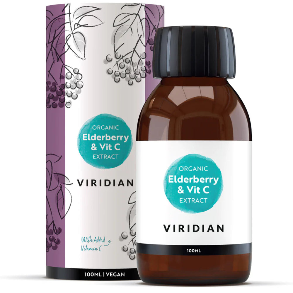 VIRIDIAN organisks plūškoka ogu ekstrakts + C vitamīns - 100 ml
