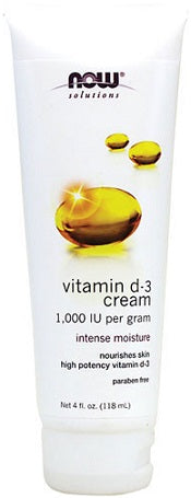 NOW Foods vitamīna D - 3 krēms – 118 ml.