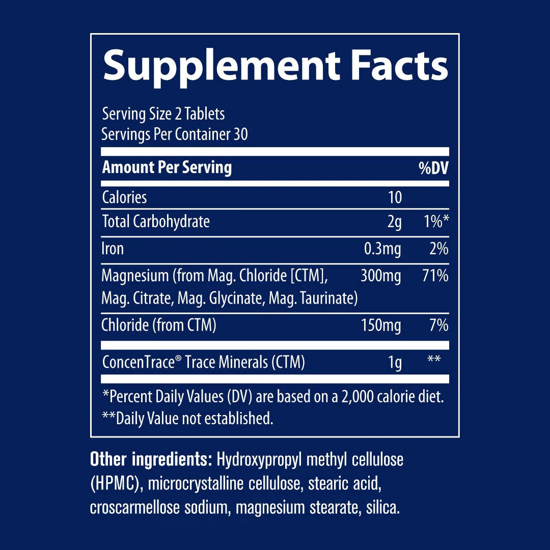 TRACE MINERALS magnijs 300 mg - 60 tabletes