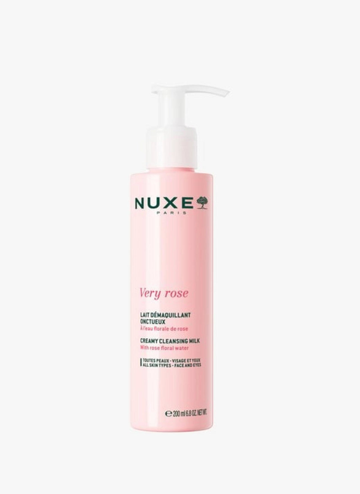Nuxe Very Rose valomasis valomasis pienelis veidui ir akims, 200 ml