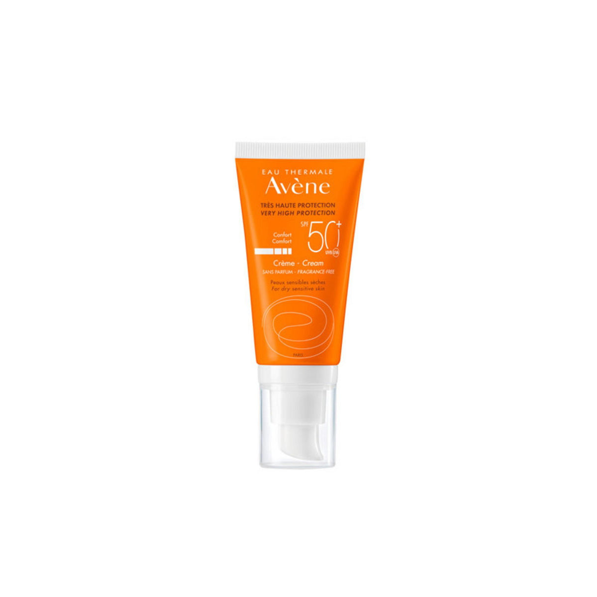 Avene, Apsauga nuo saulės, Stipri apsauga nuo UV spindulių, Kremas visam veidui, SPF 50+, 50 ml