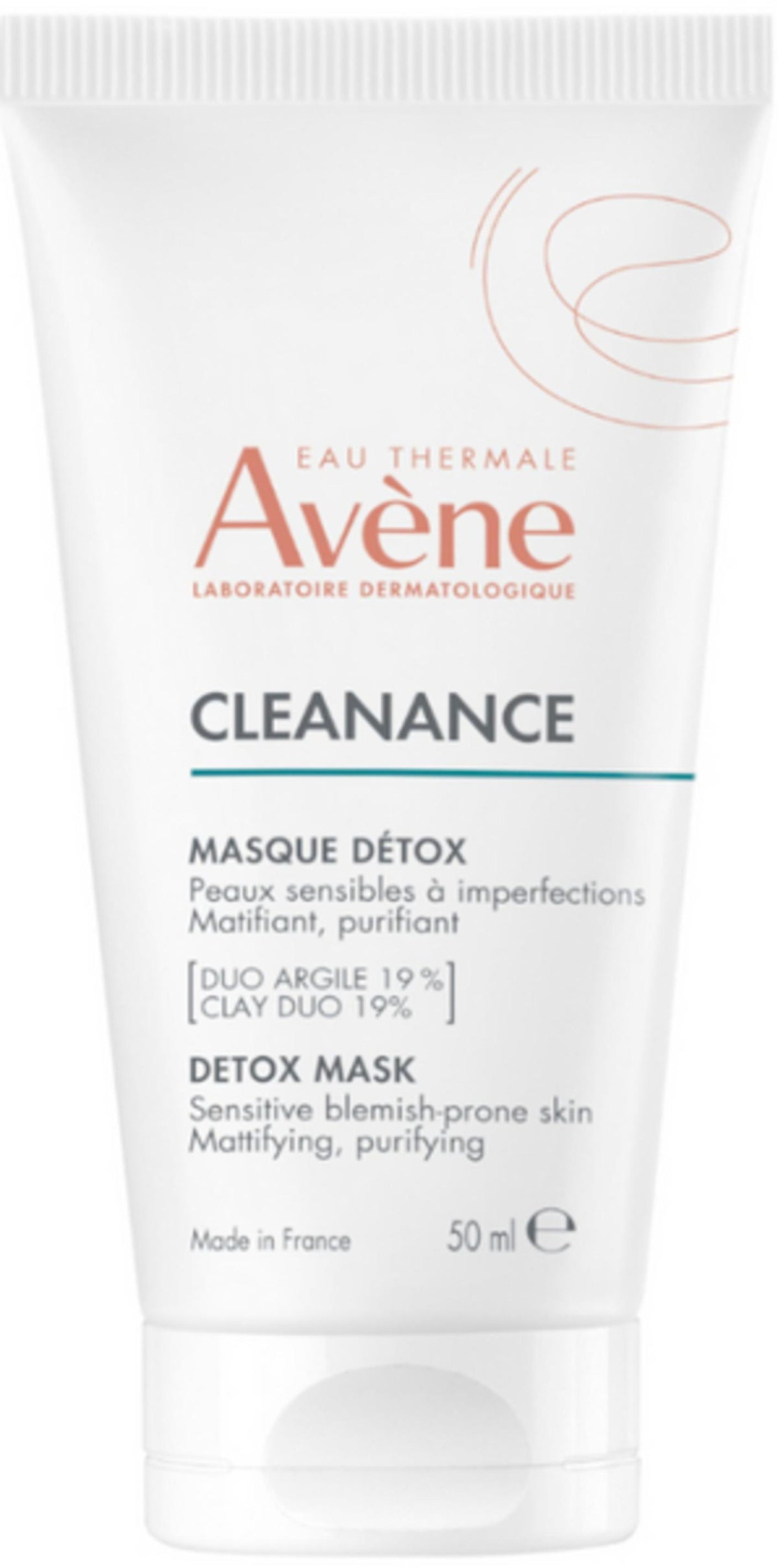 Avene, „Cleanance“ valomoji ir šveičiamoji molio kaukė, 50 ml