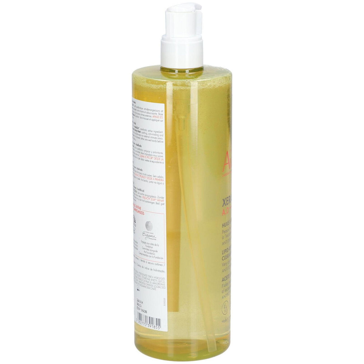 Avene, XeraCalm A.D, lipidus atkuriantis dušo aliejus, kūnui, jautriai odai, 750 ml