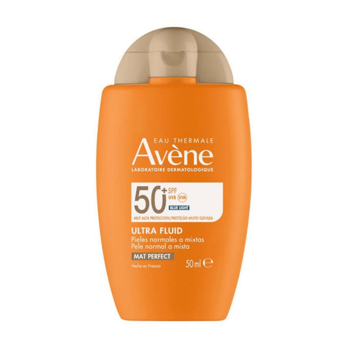 Avene, itin skystas, be kvapiklių, apsaugantis nuo UV spindulių, kasdieniam naudojimui, skystis, veidui ir kūnui, SPF50+, 50 ml