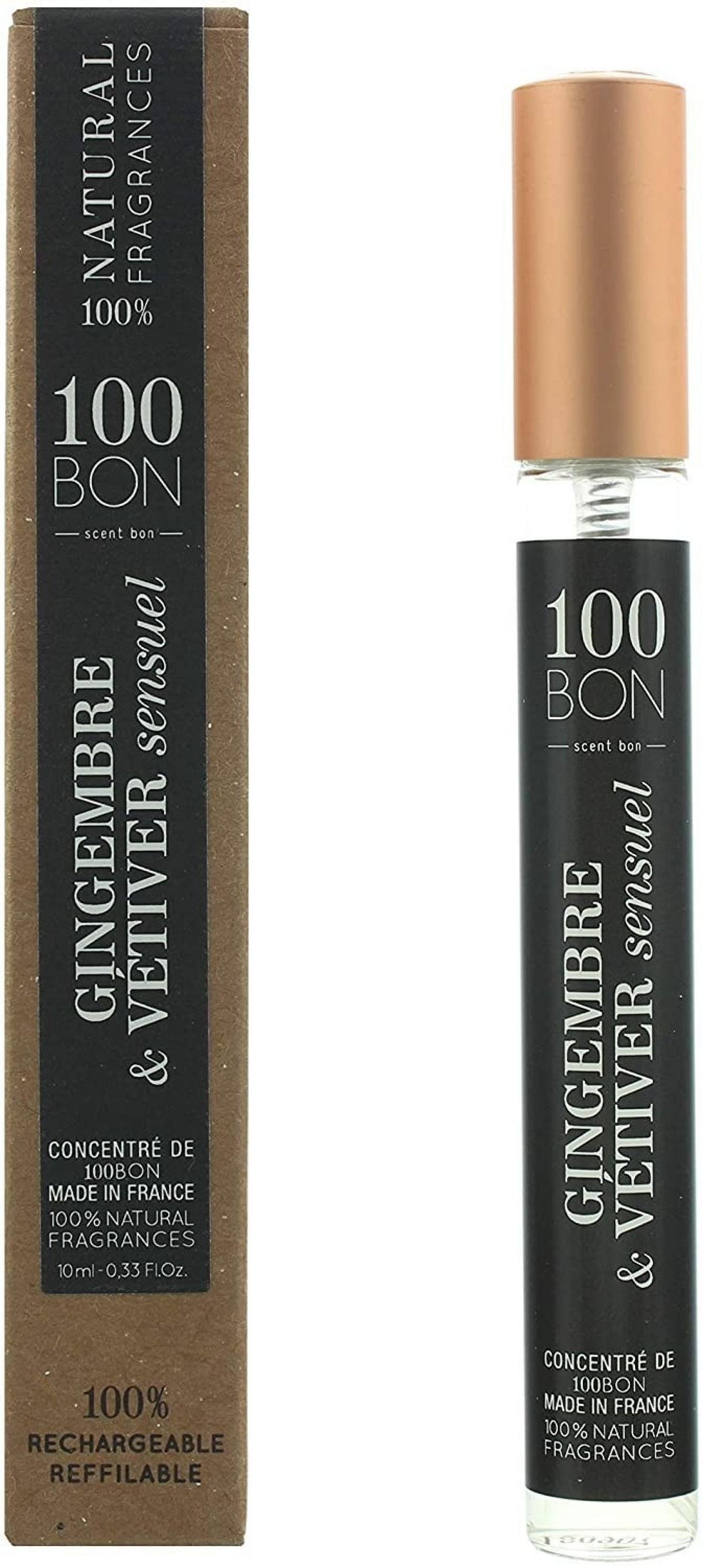 100 Bon Gingembre & Vetiver Sensuel, Eau De Parfum, unisex, 10 ml