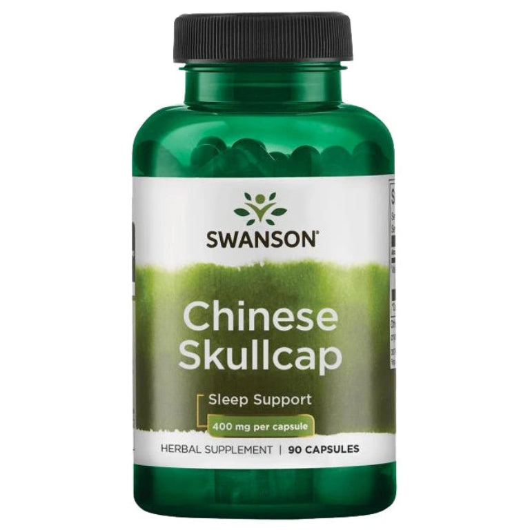 SWANSON Ķīnas galvaskausa vāciņš (baikāla kalnu vāciņš) 400 mg – 90 kapsulas
