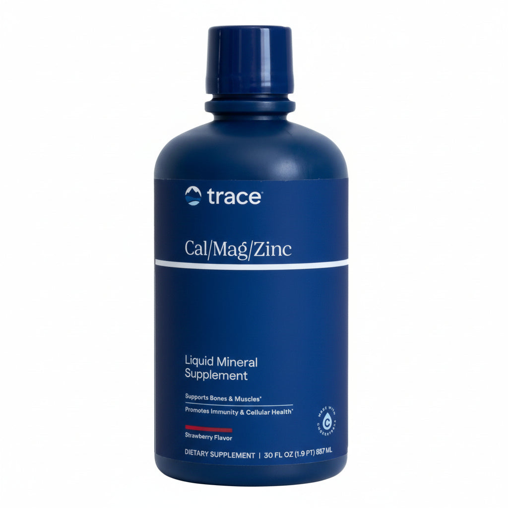 TRACE MINERALS kalcijs/magnijs/cinks, zemeņu garša - 946 ml