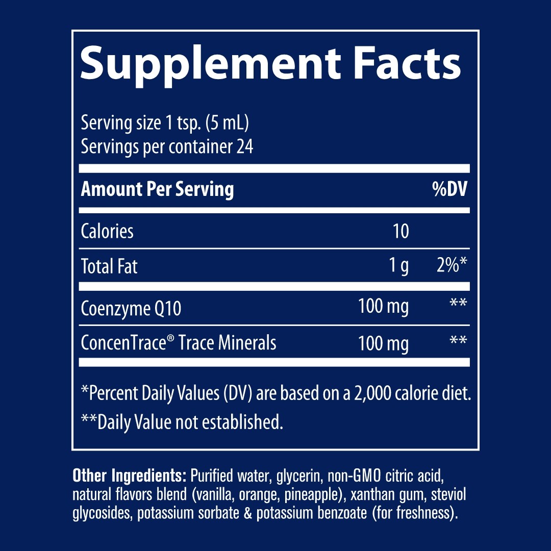 TRACE MINERALS koenzīms Q10 - 118 ml