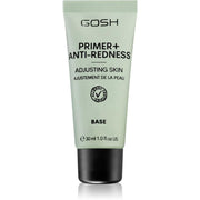 Gosh, Primer+, Perfume Free, Neutralizes redness, Liquid Primer, 008, Anti-Redness, 30 ml