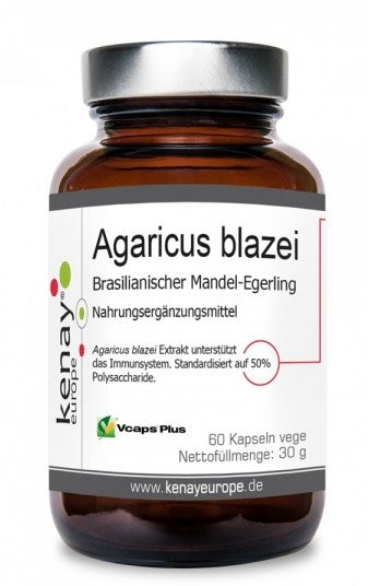 KENAY EKO Agaricus blazei - Ekologiczna Pieczarka brazylijska (60 kaps.)