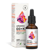 Aura Herbals D3 vitamīns 2000 SV + K2mk7 - 30 ml pilieni