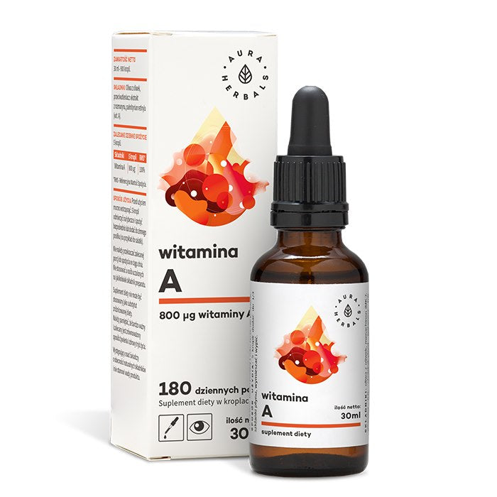 Aura Herbals A vitamīna pilieni – 30 ml