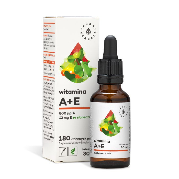 Aura Herbals A un E vitamīna pilieni - 30 ml