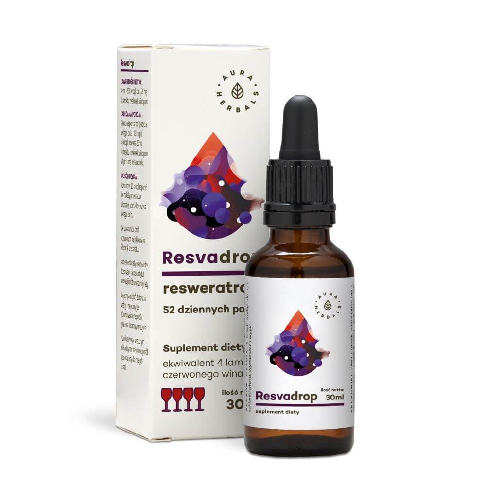 Aura Herbals Resvadrop resveratrola pilieni - 30 ml