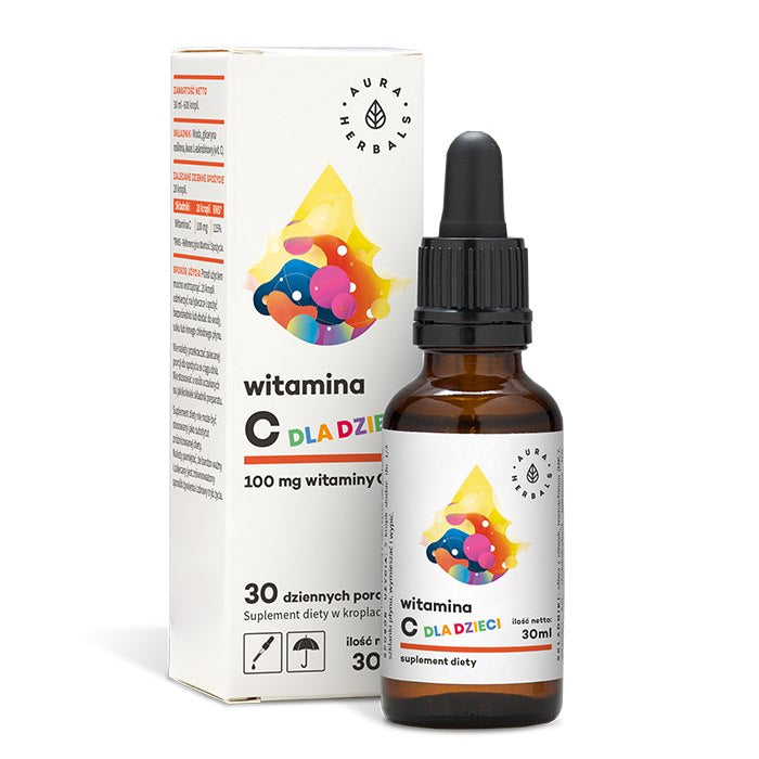 Aura Herbals C vitamīns bērniem 100 mg - 30 ml pilieni