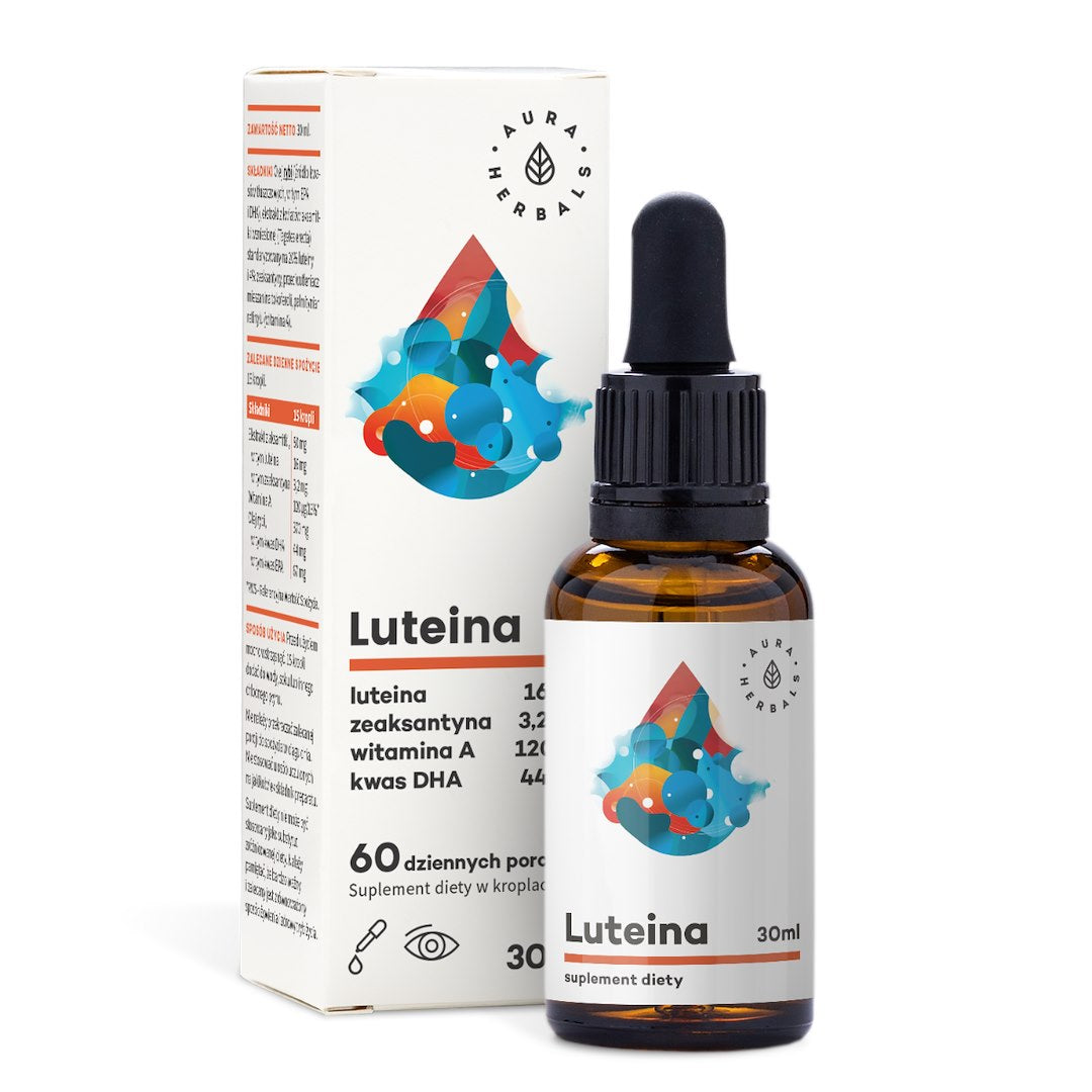 Aura Herbals Luteīns + A vitamīns + DHA + Zeaksantīns - 30 ml