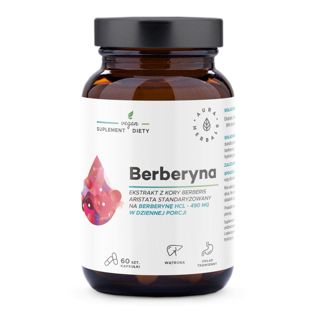 Aura Herbals Berberīns 490 mg - 60 kapsulas