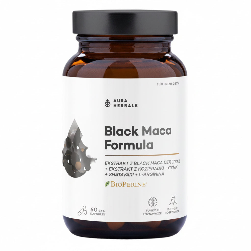 AURA HERBALS Black Maca Formula (60 kaps.)