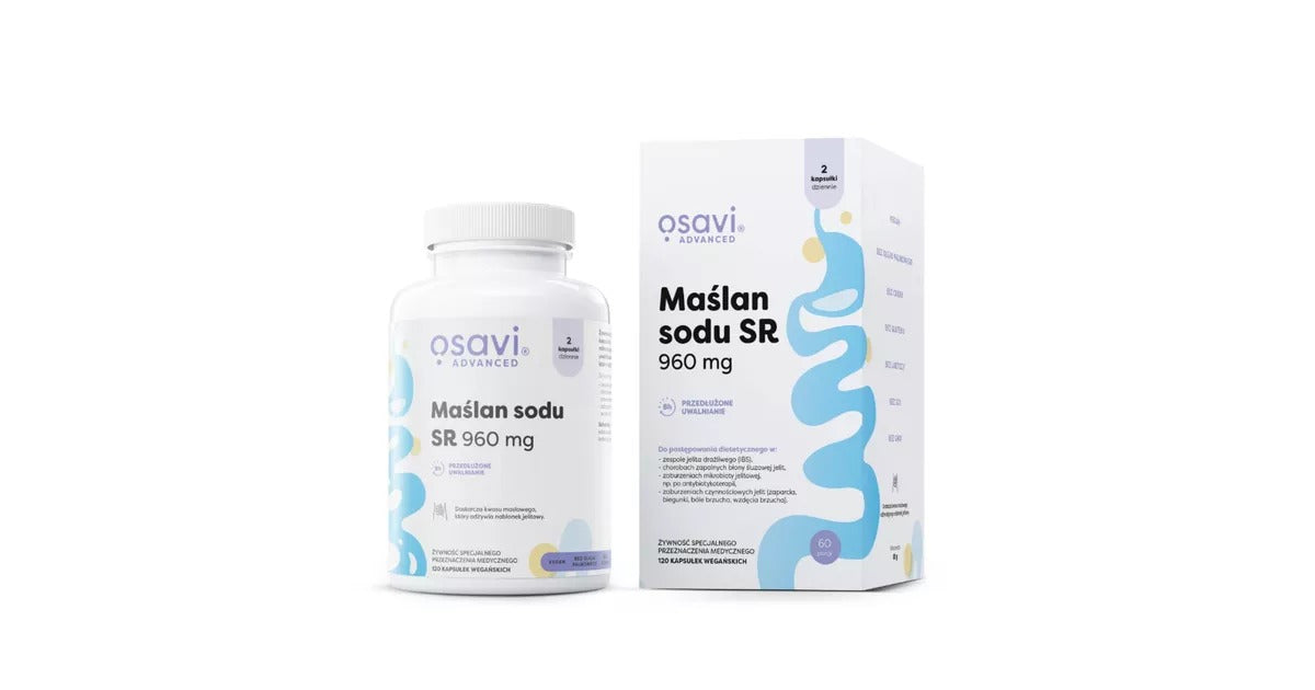 Osavi nātrija butirāts SR 960 mg – 60 kapsulas