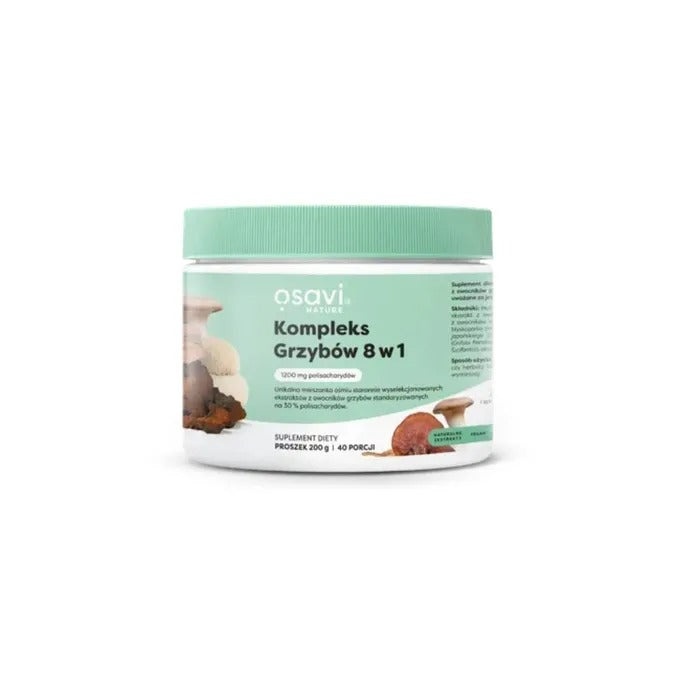 Osavi sēņu komplekss 8 vienā pulveris - 200 g