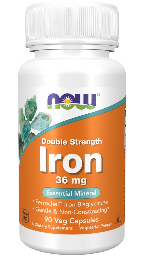 NOW FOODS Double Strength Iron (90 kaps.)