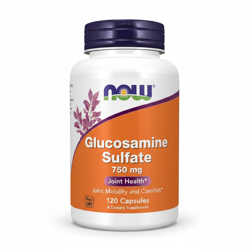NOW FOODS Glucosamine Sulfate - Siarczan Glukozaminy 750 mg (120 kaps.)