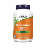 NOW FOODS Cinnamon Bark - Cynamon 600 mg (240 kaps.)