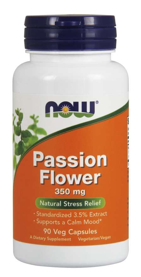 NOW FOODS Passion Flower 350 mg - Ekstrakt z Męczennicy Cielistej (90 kaps.)