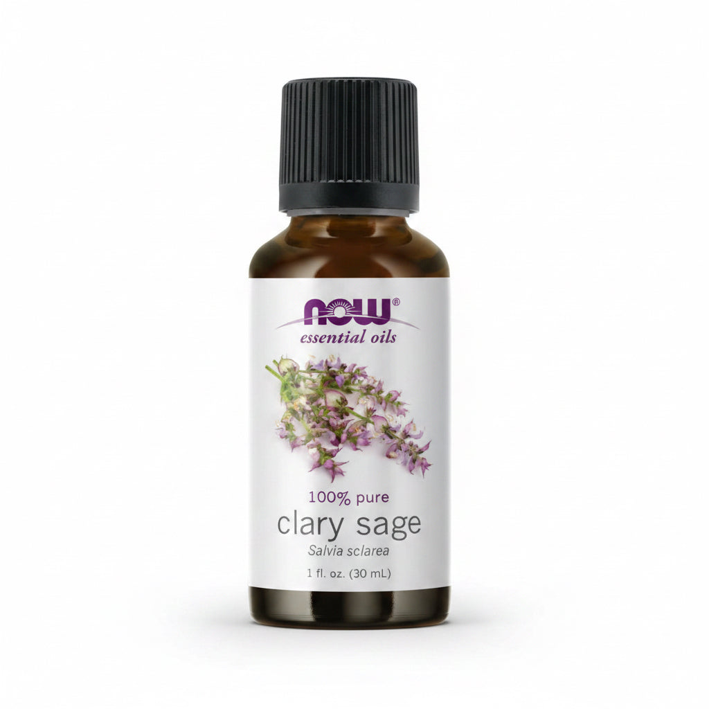 NOW FOODS Clary Sage - 100% Olejek z Szałwii - Szałwia (30 ml)