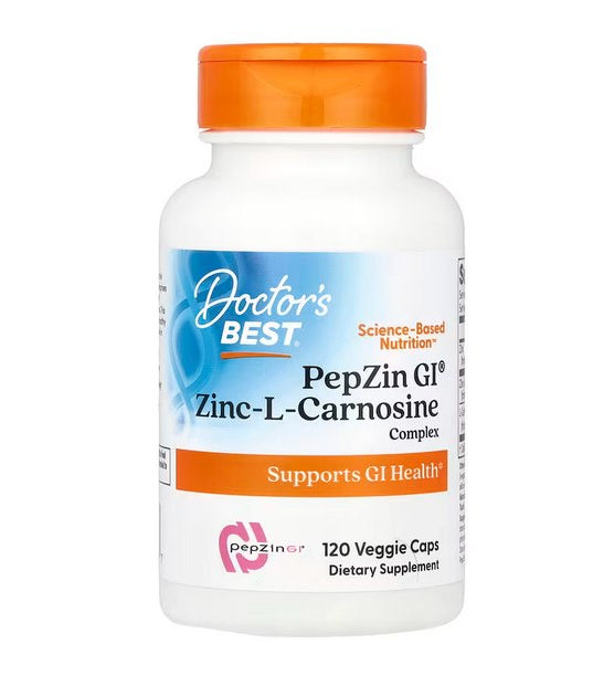 DOCTOR'S BEST PepZin Gl - Cynk + L-Karnozyna (120 kaps.)