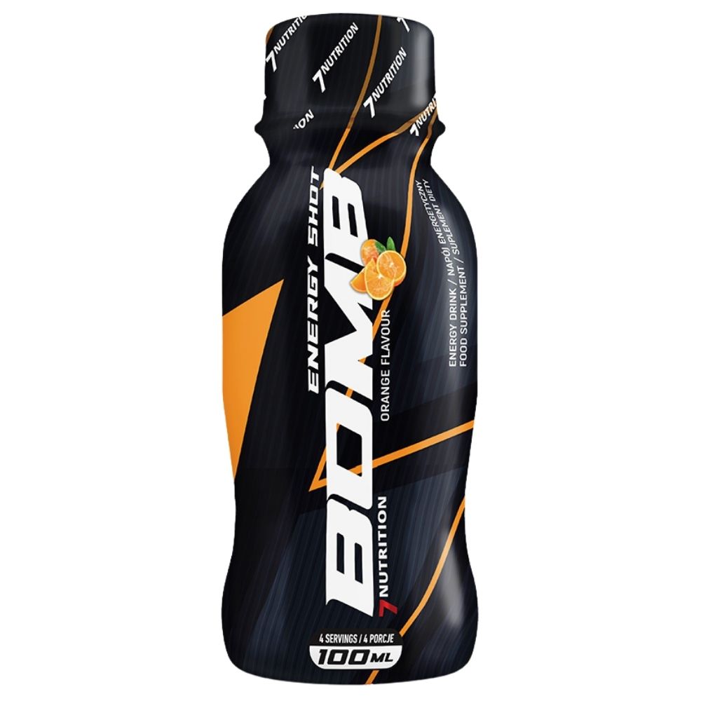 7NUTRITION BOMB, enerģijas dzēriens, apelsīnu garša - 100 ml