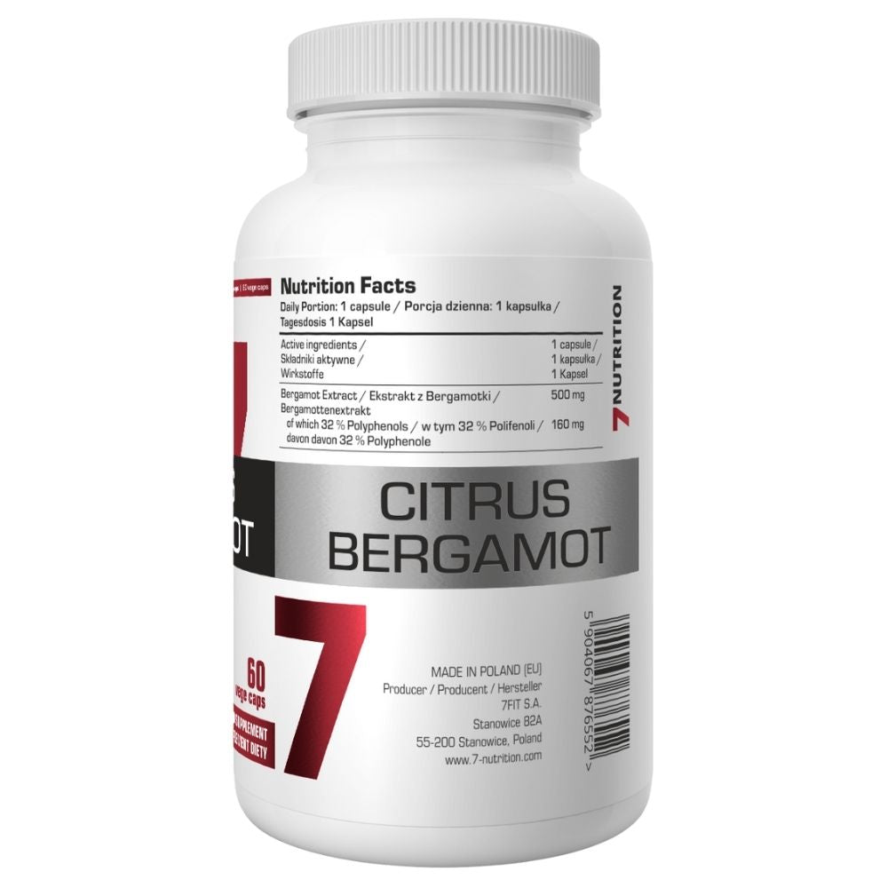 7NUTRITION bergamote 500 mg - 60 kapsulas