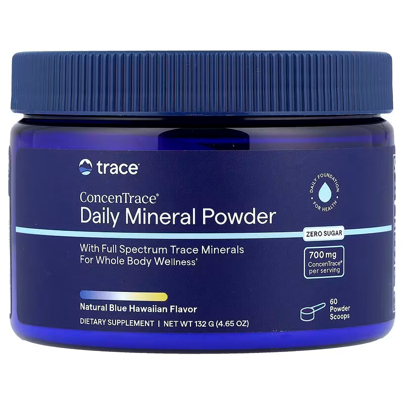 TRACE MINERALS ikdienas minerālvielu pulveris, dabīgs zilās Havaju salas aromatizētājs - 132 g
