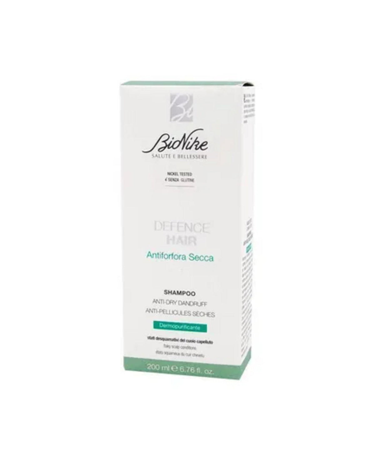 BioNike, Defense Hair Dry Anti-Dandruff, Hair Shampoo, Anti-Dandruff & Purifying, 200 ml