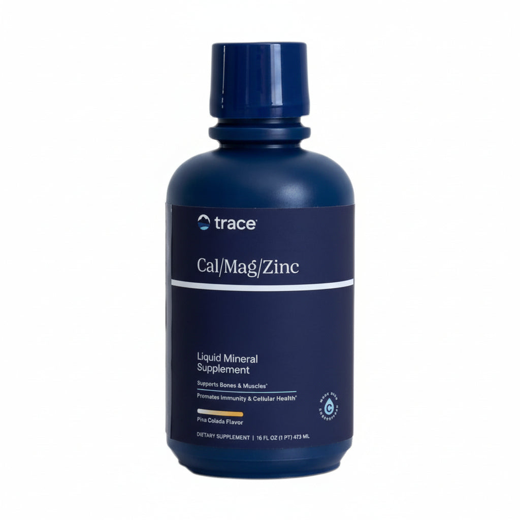 TRACE MINERALS šķidrais kalcijs/magnijs/cinks – 473 ml