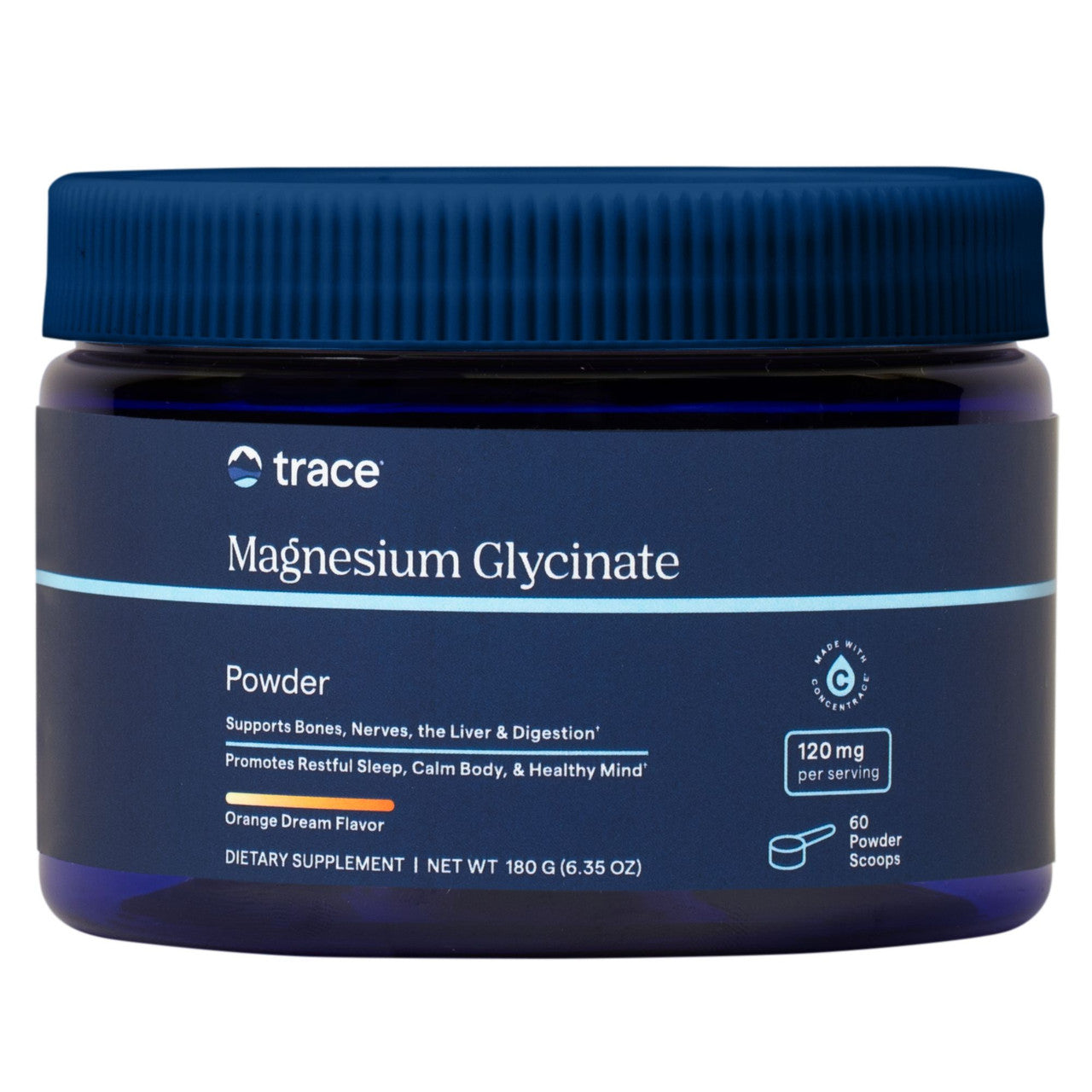 TRACE MINERALS magnija glicināta pulveris, Orange Dream garša – 180 g