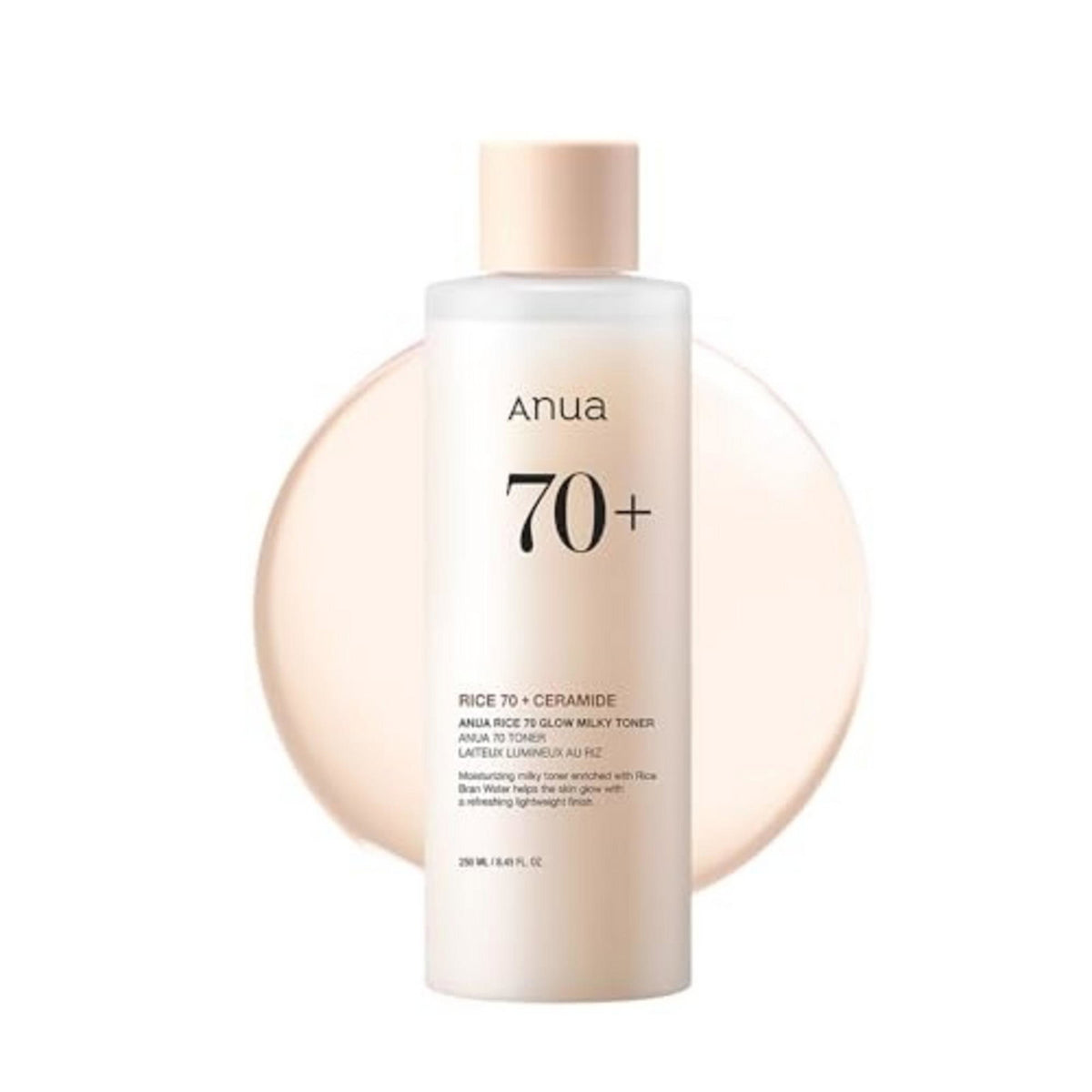 Anua rīsu 70+ keramīdu sejas toniks mirdzumam, 250 ml