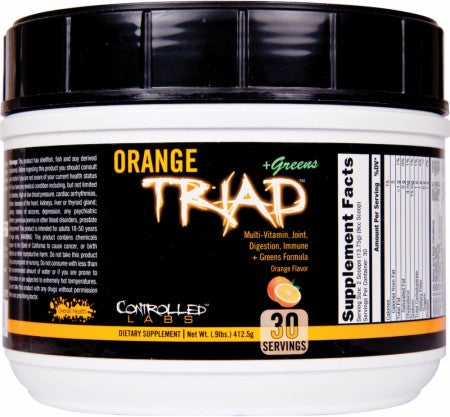 Controlled Labs Orange Triad + Greens, oranžs - 408 g